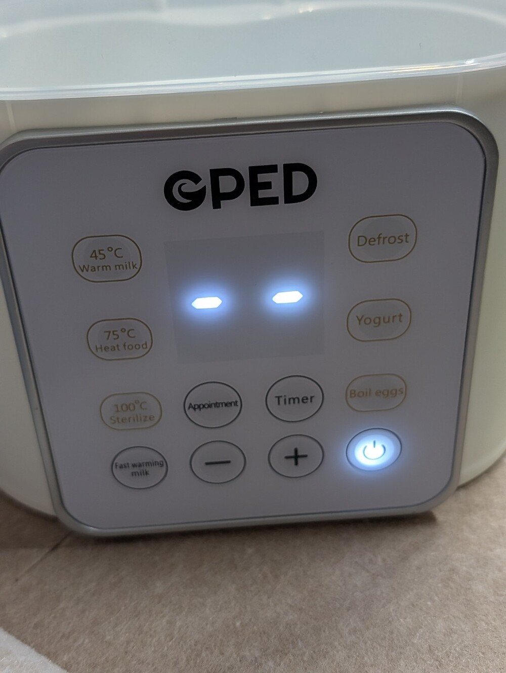 Baby Bottle Warmer GEPD- White